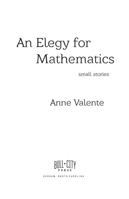 An Elegy for Mathematics (eBook) by Anne Valente - Image 3