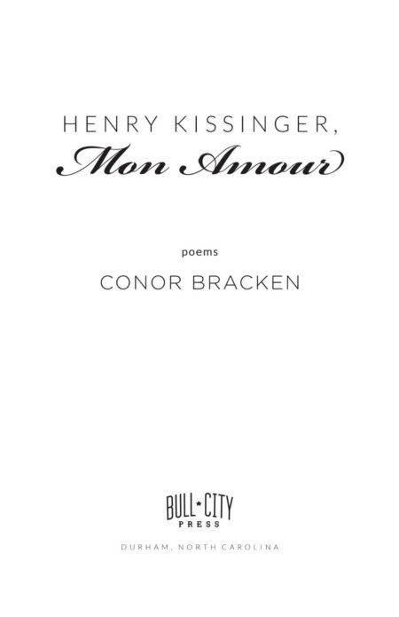 Henry Kissinger, Mon Amour (eBook) by Conor Bracken - Image 3
