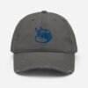 Barry on a Distressed Dad Hat