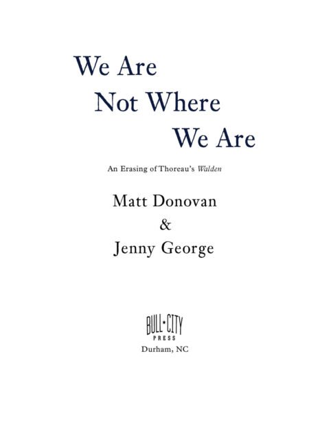 We Are Not Where We Are by Matt Donovan & Jenny George - Image 3